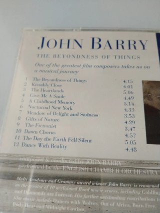 CD JHON BARRY - The Beyondness of Things