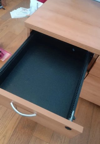 2 Cajoneras Madera con Ruedas