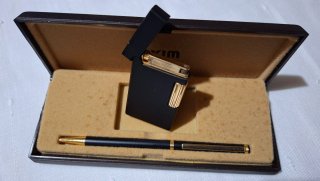 Set Exim: Bolígrafo y Encendedor Dorado
