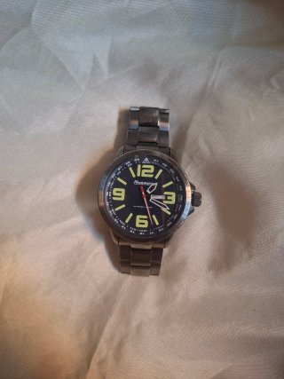 Reloj Neckmarine Negro y Plateado