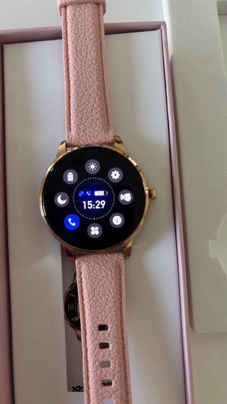 Smart Whatch Oro y Rosa con 2 Correas