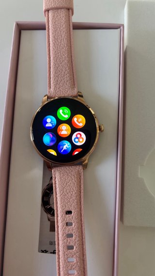 Smart Whatch Oro y Rosa con 2 Correas
