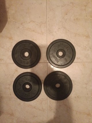 Discos de pesas negros