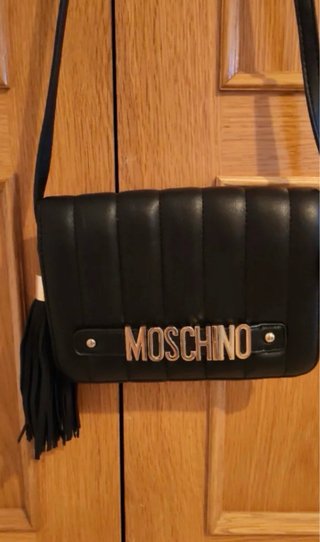 Borsa Moschino Nero Dorato