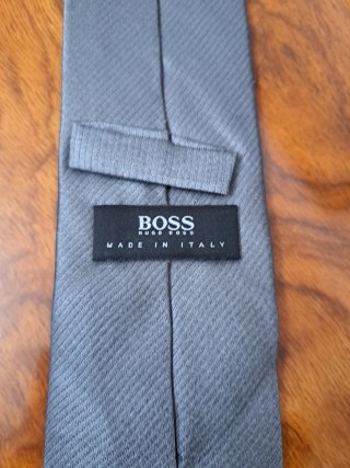 Corbata HUGO BOSS Gris 100% seda