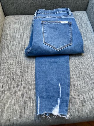 Pantalón pitillo Queen Hearts mujer azul