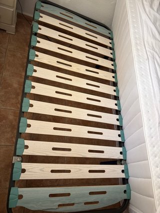 Somier individual madera y metal