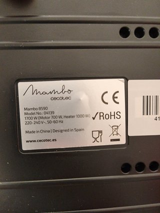 Robot Cocina Cecotec Mambo 8590