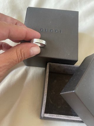 Anillo Gucci Icon Oro Blanco 18 kilates