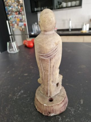 Escultura Confucio piedra 25 cm