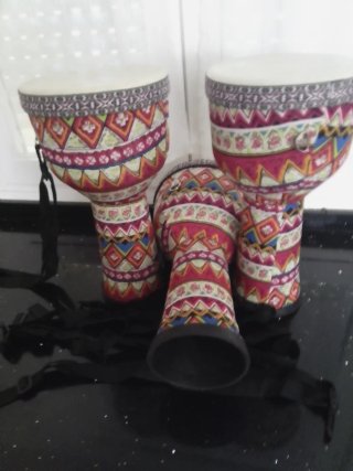 3 Tambores Djembe Africanos