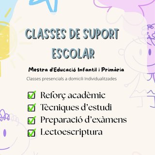 Clases de refuerzo escolar