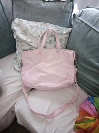Bolso Pasito a Pasito bebé rosa lunares