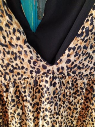 Vestido Zara Animal Print Talla XS
