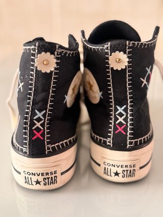 Zapatillas Converse Negras Bordadas