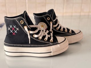 Zapatillas Converse Negras Bordadas