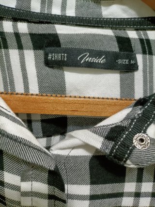 Camisa Blanca Cuadros