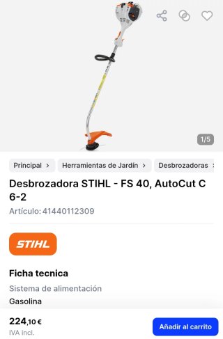 Desbrozadora Stihl FS 40