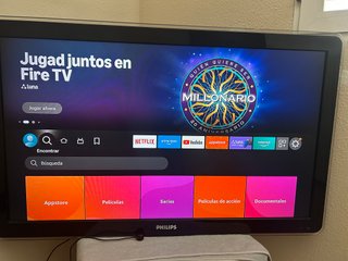 Televisión Philips 42" con Amazon Fire TV.