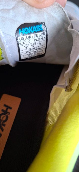 Hoka Bondi X Zapatillas Running Blancas/Amarillas