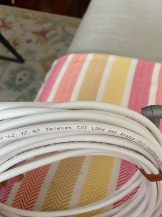 Cable Antena 20m Conectores Angulares