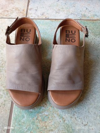 Sandali Bueno pelle moka n. 37