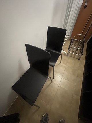 2 Silla Ikea Negra Modelo Martin
