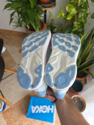 Hoka Clifton 9 Morado/Verde Agua