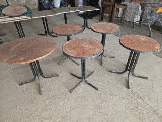 Mesas de bar redondas (4 unidades)