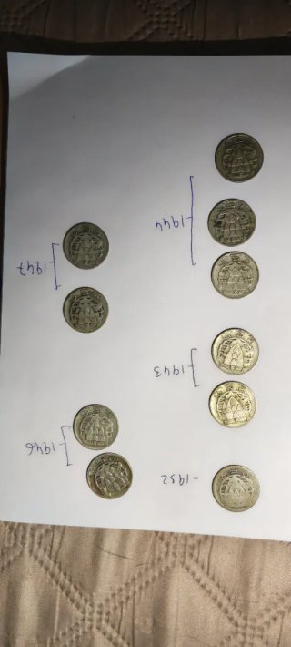 Lote 10 monedas 2,5 escudos Portugal