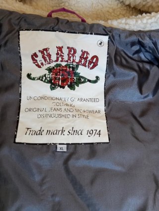 Cazadora Charro rosa con capucha vintage
