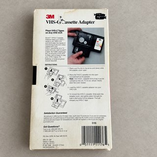Adaptador 3M VHS-C a VHS