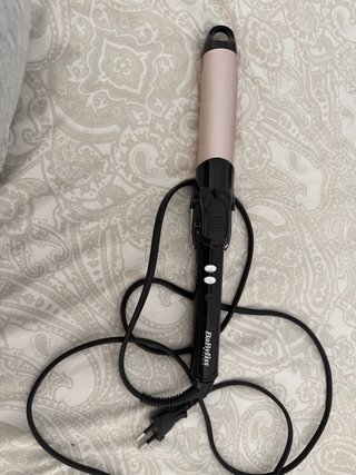 Tenacilla Rizadora BaByliss Rosa y Negra