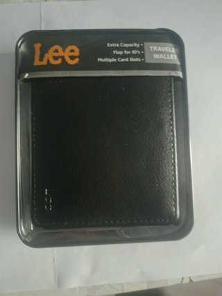 Billetera Lee Negra Hombre Nueva