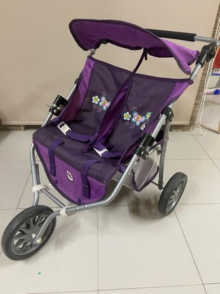 Silla de paseo doble para muñecos