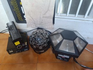 Pack Luces Discoteca Negras Multicolor