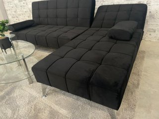 Sofá Cama Chaise Longue Negro