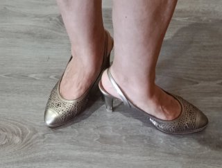 Zapatos Argentia dorados