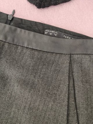 Conjunto falda y camiseta encaje negro