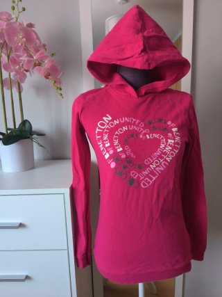 Sudadera Benetton Corazón Rosa