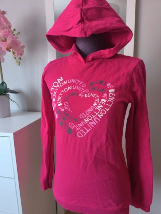 Sudadera Benetton Corazón Rosa