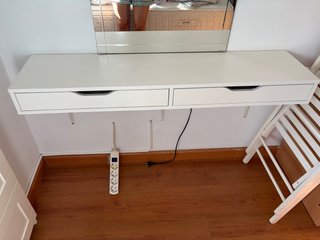 Mesa de tocador con dos cajones