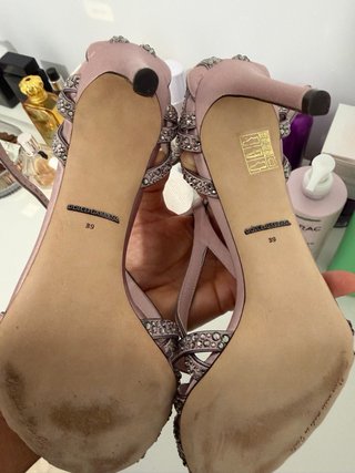 Sandalias Dolce & Gabbana Rosa y Plateadas
