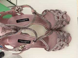 Sandalias Dolce & Gabbana Rosa y Plateadas