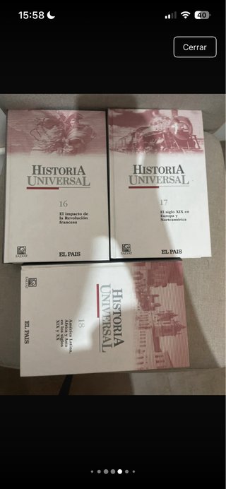coleccion libros Historia Universal del Pais