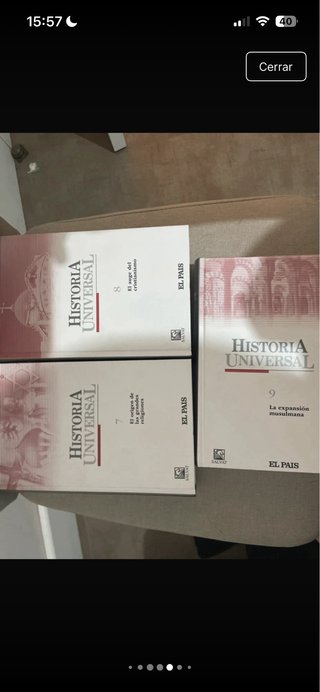 coleccion libros Historia Universal del Pais