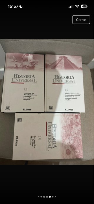 coleccion libros Historia Universal del Pais