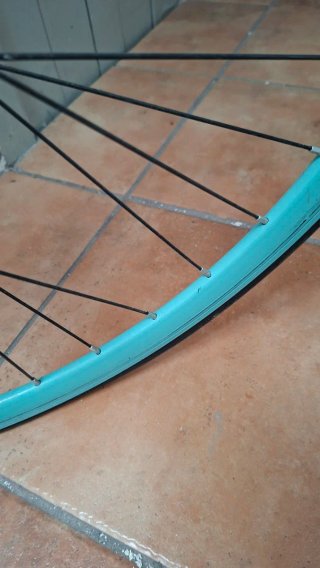 Bicicleta Fixie Llantas Verdes bianchi