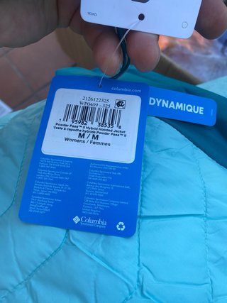 Chaqueta acolchada Columbia con capucha