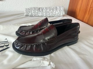 Mocasines Zara Piel Marrón Nuevos